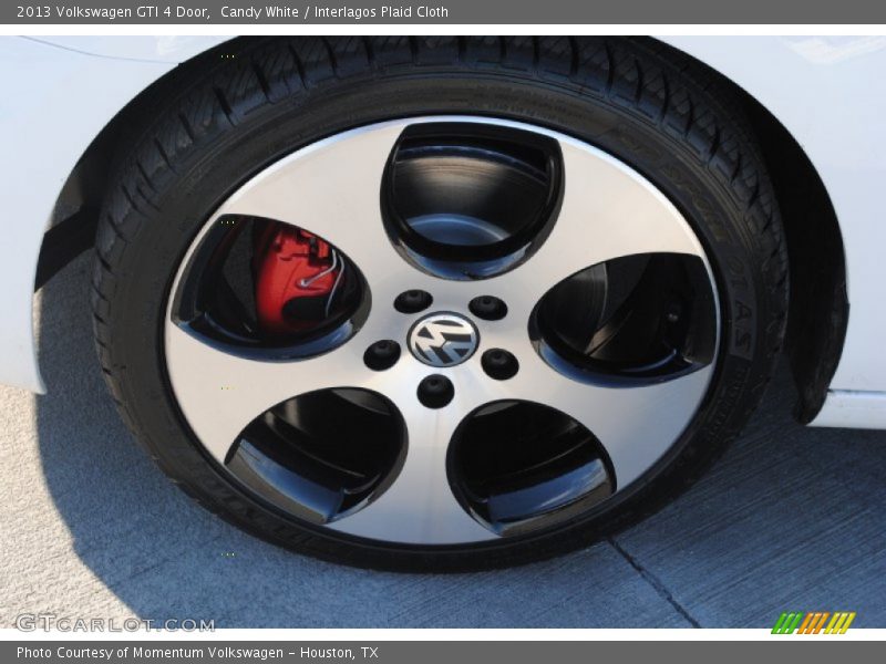 Candy White / Interlagos Plaid Cloth 2013 Volkswagen GTI 4 Door