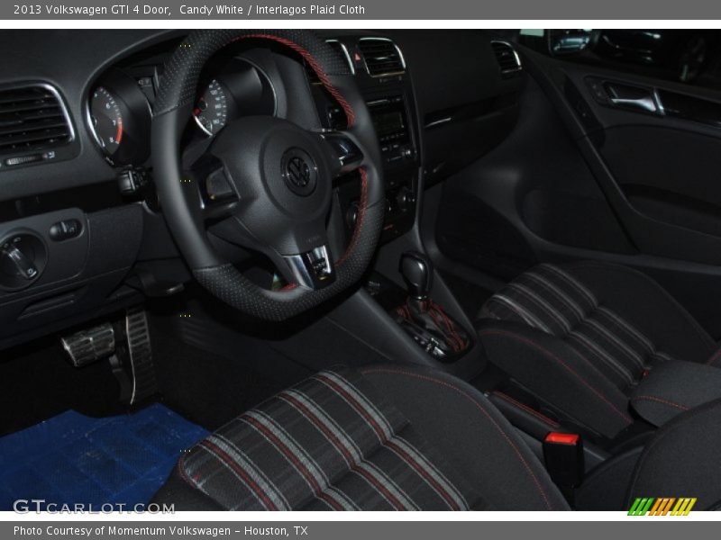 Candy White / Interlagos Plaid Cloth 2013 Volkswagen GTI 4 Door
