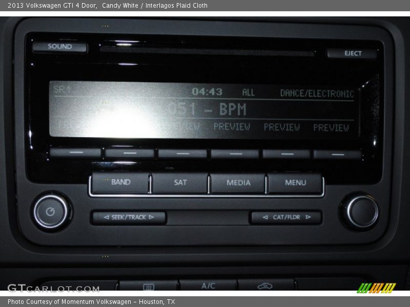 Candy White / Interlagos Plaid Cloth 2013 Volkswagen GTI 4 Door