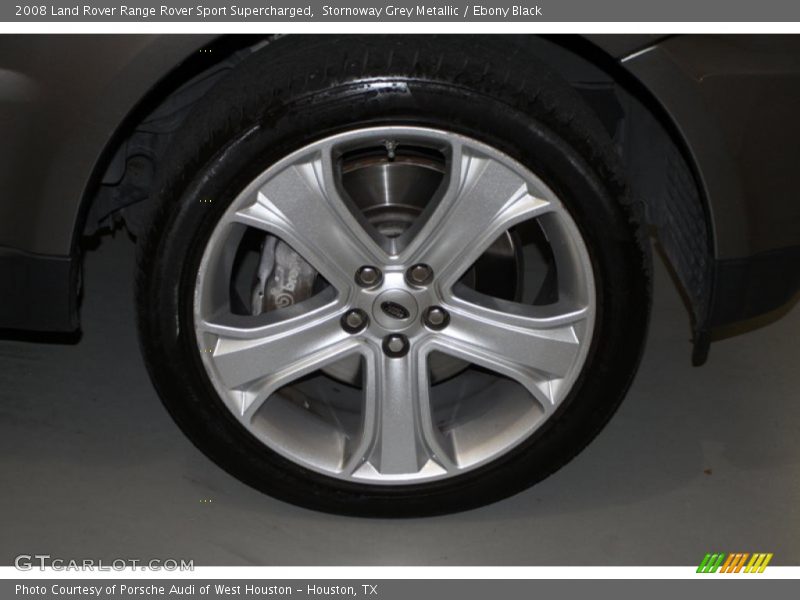 Stornoway Grey Metallic / Ebony Black 2008 Land Rover Range Rover Sport Supercharged