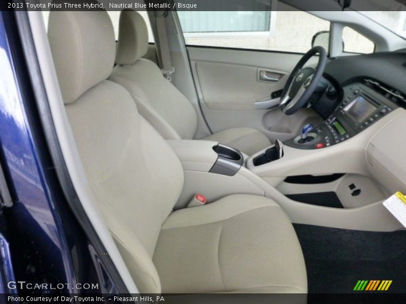 Nautical Blue Metallic / Bisque 2013 Toyota Prius Three Hybrid