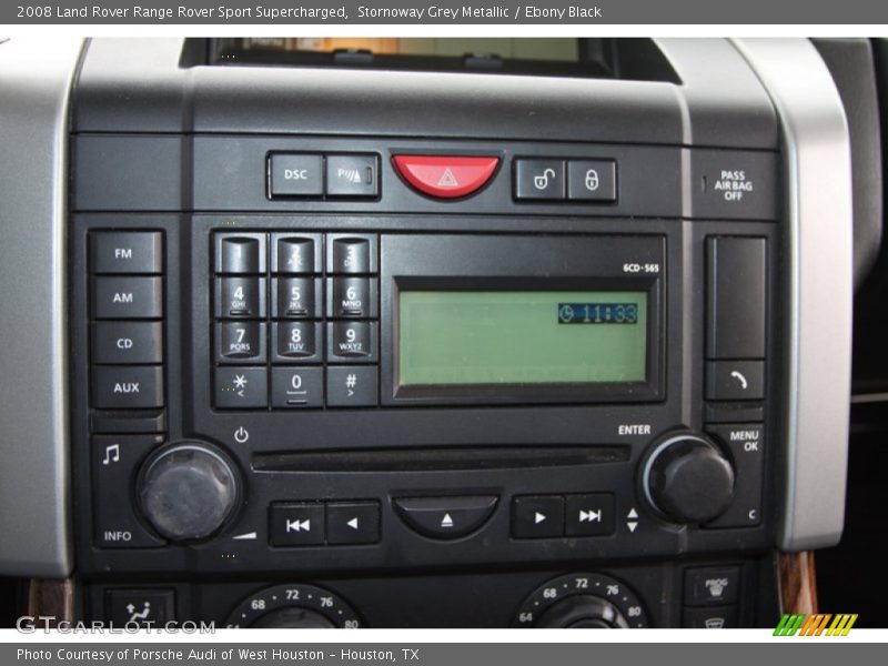 Stornoway Grey Metallic / Ebony Black 2008 Land Rover Range Rover Sport Supercharged
