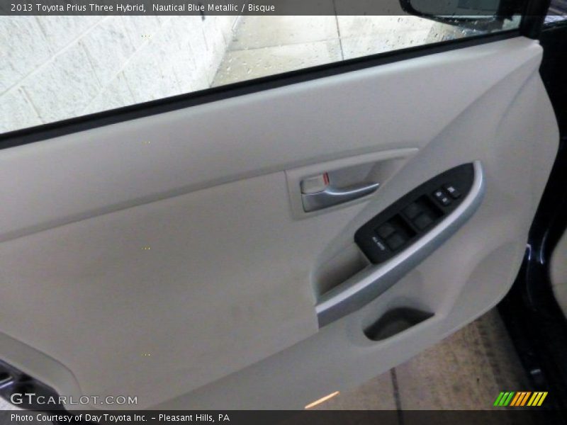Nautical Blue Metallic / Bisque 2013 Toyota Prius Three Hybrid