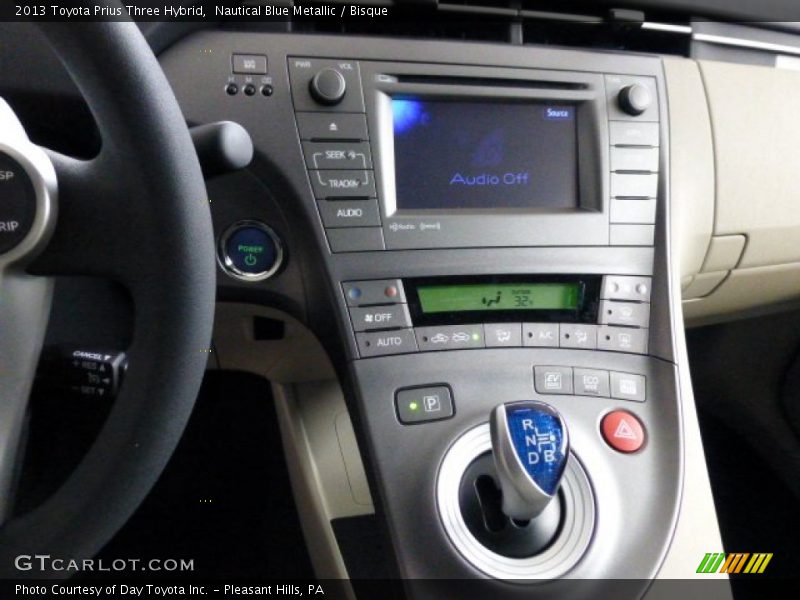 Nautical Blue Metallic / Bisque 2013 Toyota Prius Three Hybrid