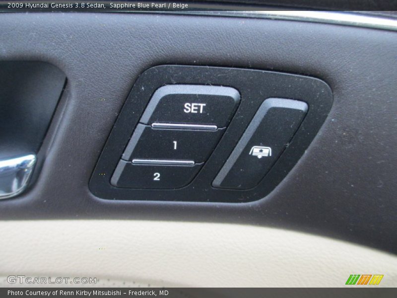 Sapphire Blue Pearl / Beige 2009 Hyundai Genesis 3.8 Sedan