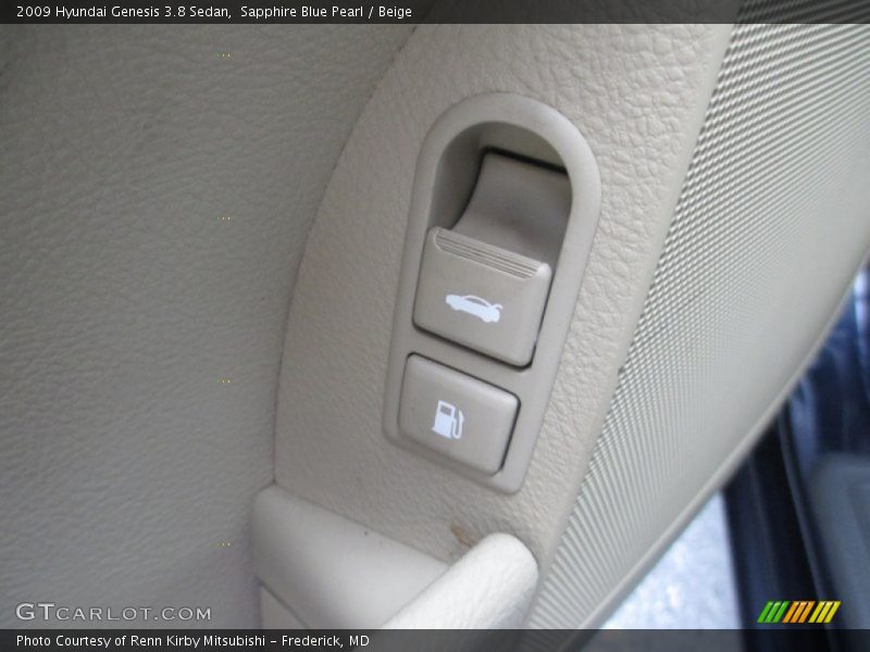 Sapphire Blue Pearl / Beige 2009 Hyundai Genesis 3.8 Sedan