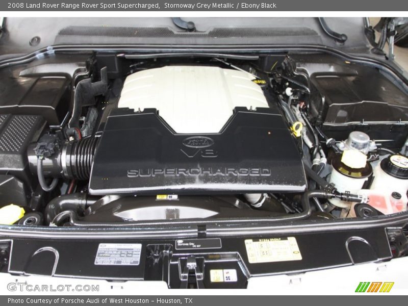 Stornoway Grey Metallic / Ebony Black 2008 Land Rover Range Rover Sport Supercharged