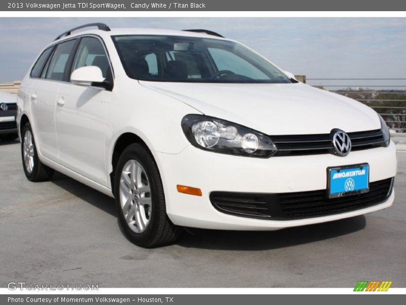 Candy White / Titan Black 2013 Volkswagen Jetta TDI SportWagen