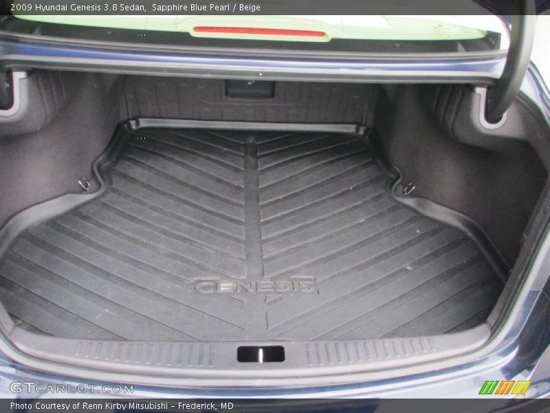 Sapphire Blue Pearl / Beige 2009 Hyundai Genesis 3.8 Sedan