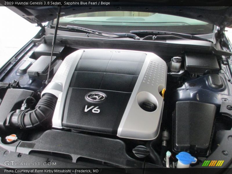 Sapphire Blue Pearl / Beige 2009 Hyundai Genesis 3.8 Sedan