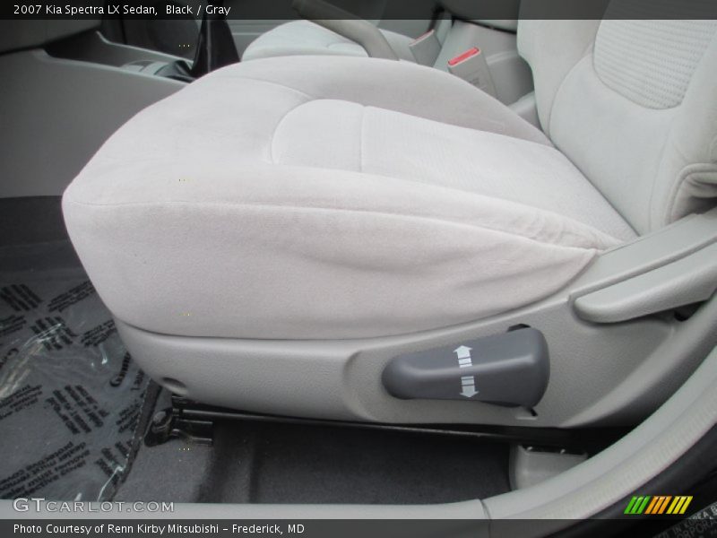 Black / Gray 2007 Kia Spectra LX Sedan