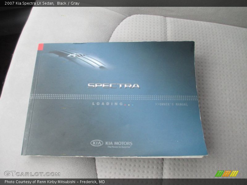 Black / Gray 2007 Kia Spectra LX Sedan