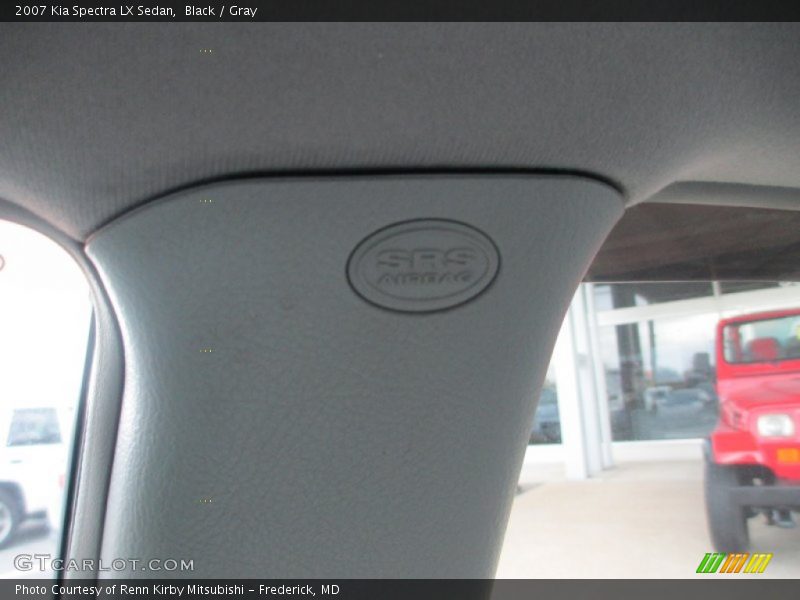 Black / Gray 2007 Kia Spectra LX Sedan