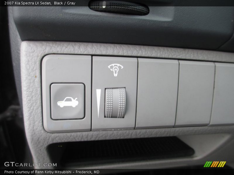 Black / Gray 2007 Kia Spectra LX Sedan