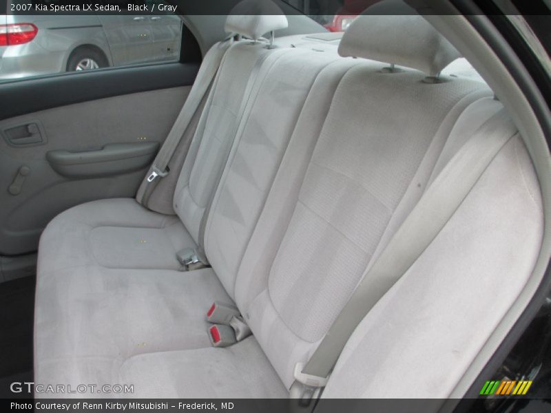 Black / Gray 2007 Kia Spectra LX Sedan