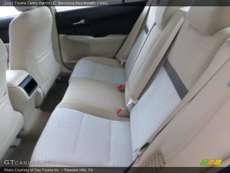 Barcelona Red Metallic / Ivory 2013 Toyota Camry Hybrid LE