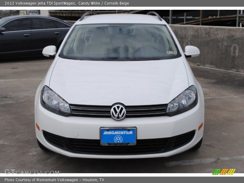Candy White / Cornsilk Beige 2013 Volkswagen Jetta TDI SportWagen