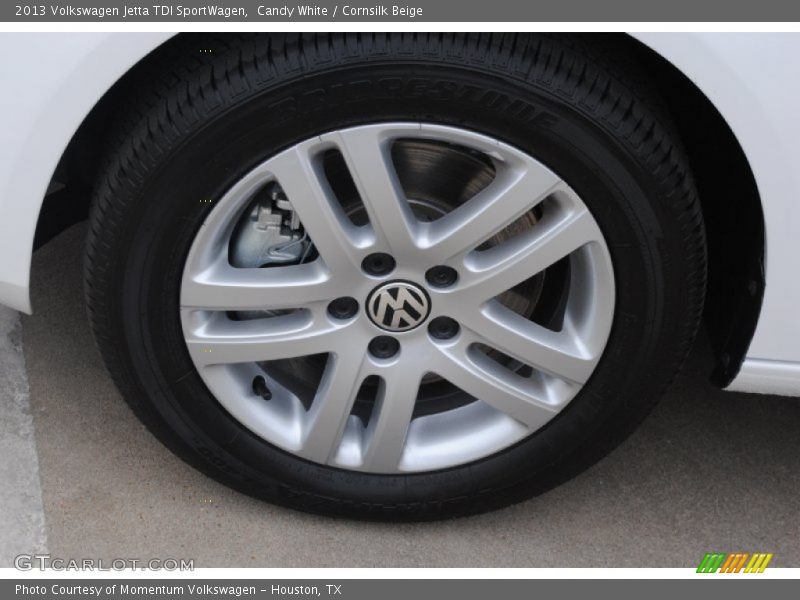 Candy White / Cornsilk Beige 2013 Volkswagen Jetta TDI SportWagen