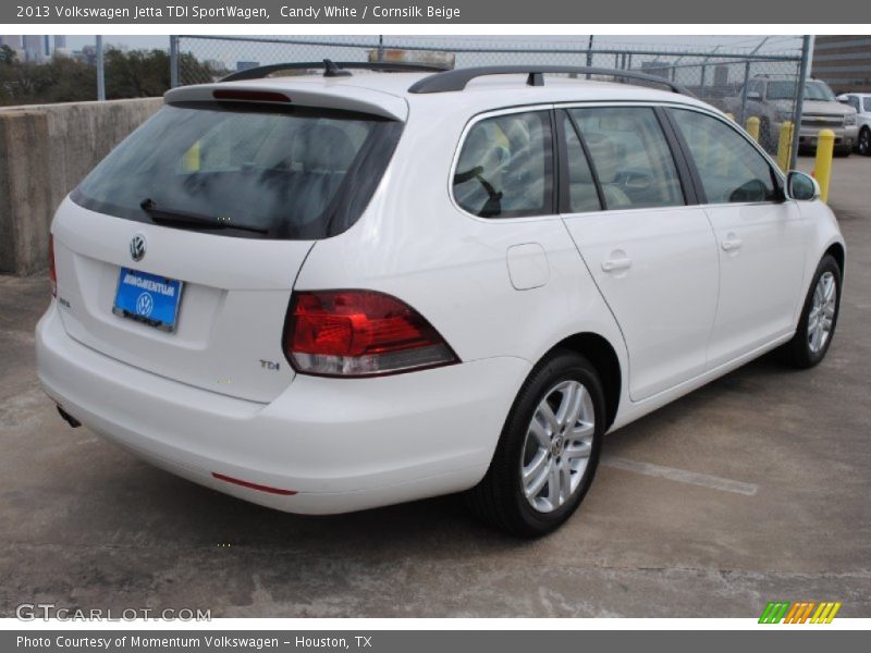 Candy White / Cornsilk Beige 2013 Volkswagen Jetta TDI SportWagen