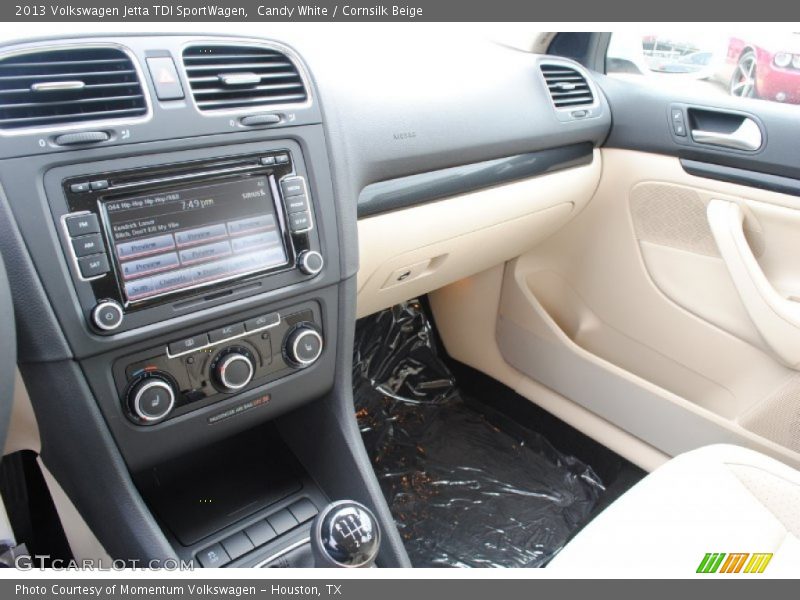Candy White / Cornsilk Beige 2013 Volkswagen Jetta TDI SportWagen