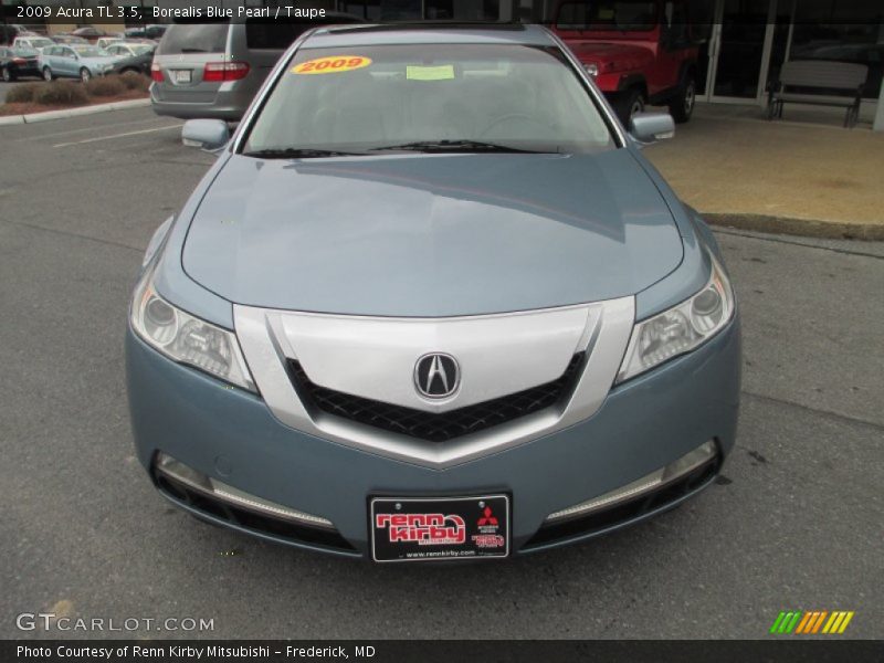 Borealis Blue Pearl / Taupe 2009 Acura TL 3.5