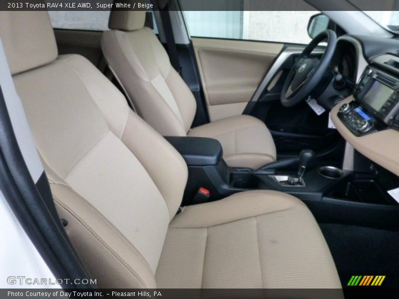 Super White / Beige 2013 Toyota RAV4 XLE AWD
