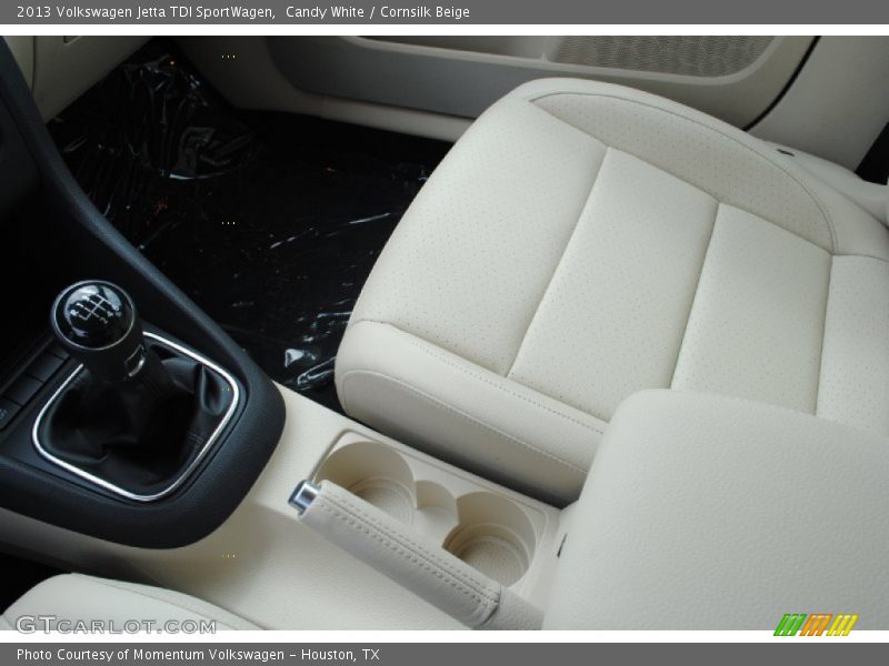 Candy White / Cornsilk Beige 2013 Volkswagen Jetta TDI SportWagen