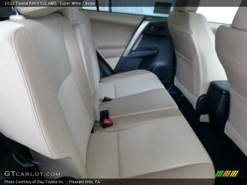 Super White / Beige 2013 Toyota RAV4 XLE AWD