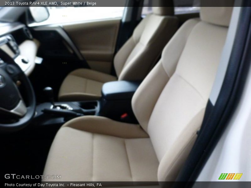 Super White / Beige 2013 Toyota RAV4 XLE AWD