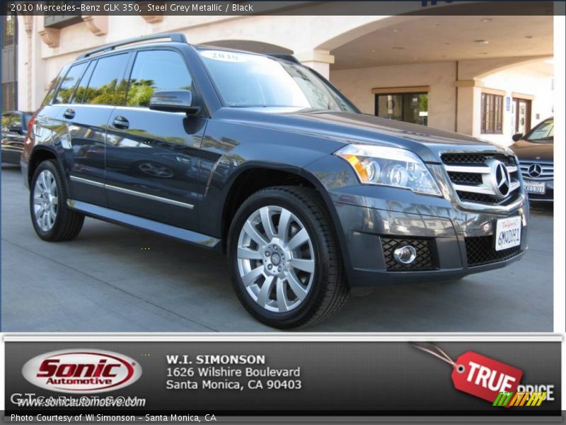 Steel Grey Metallic / Black 2010 Mercedes-Benz GLK 350