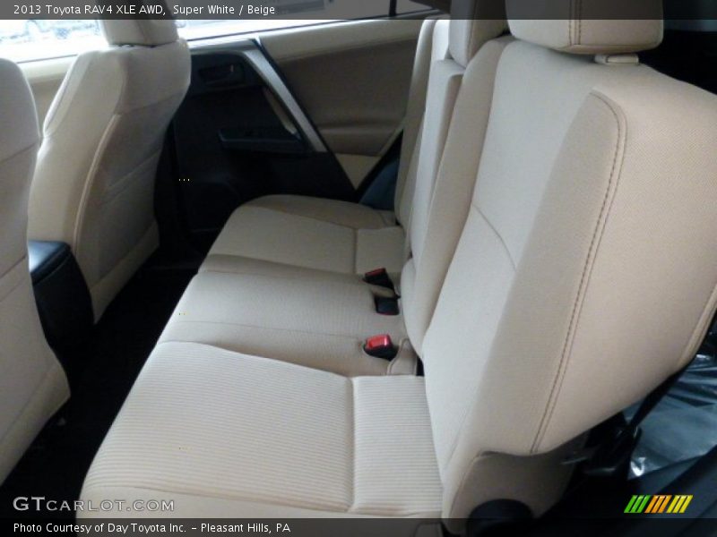 Super White / Beige 2013 Toyota RAV4 XLE AWD