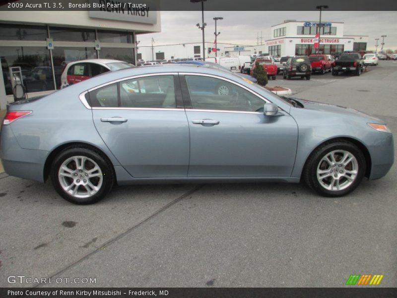 Borealis Blue Pearl / Taupe 2009 Acura TL 3.5