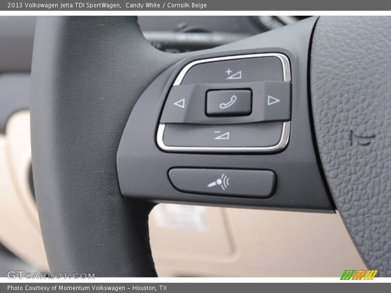 Candy White / Cornsilk Beige 2013 Volkswagen Jetta TDI SportWagen