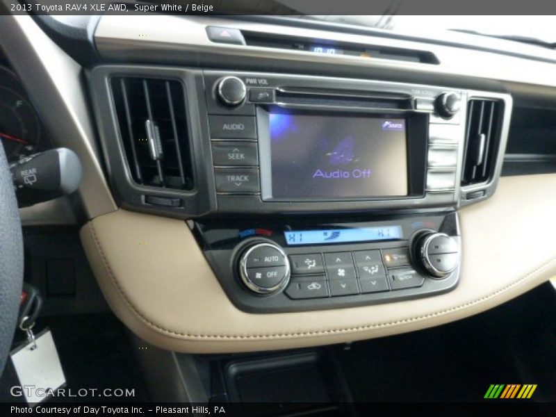 Super White / Beige 2013 Toyota RAV4 XLE AWD