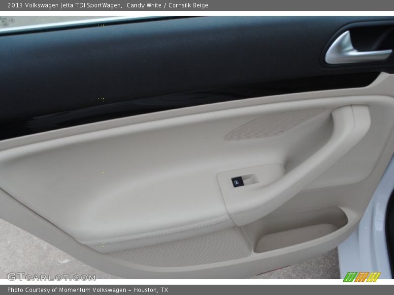 Candy White / Cornsilk Beige 2013 Volkswagen Jetta TDI SportWagen