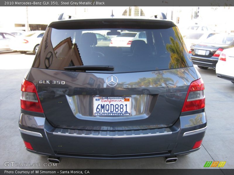 Steel Grey Metallic / Black 2010 Mercedes-Benz GLK 350