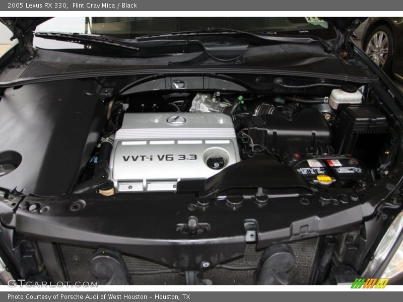 Flint Gray Mica / Black 2005 Lexus RX 330