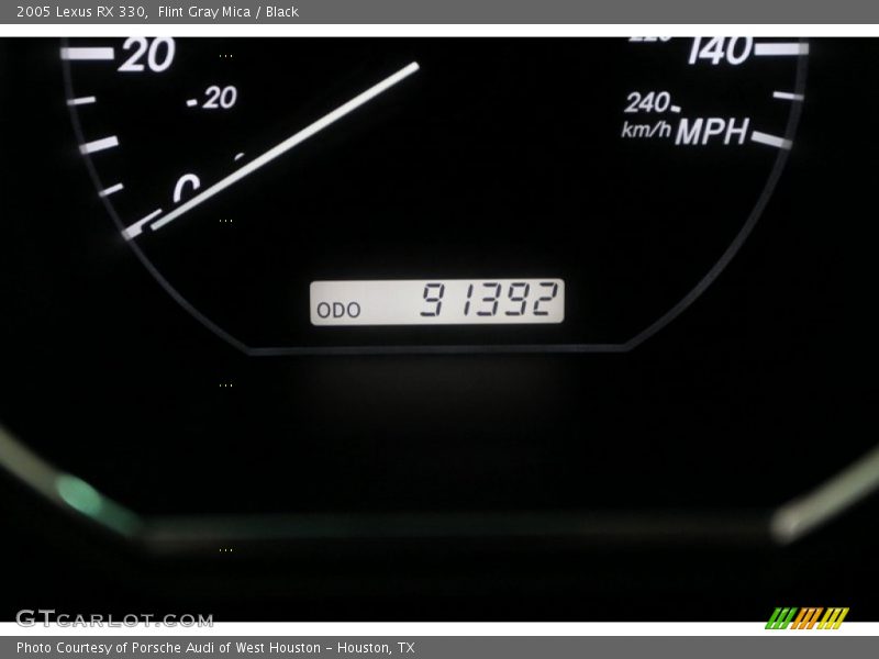 Flint Gray Mica / Black 2005 Lexus RX 330