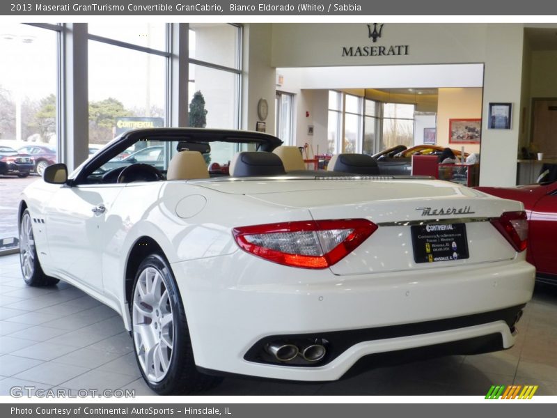 Bianco Eldorado (White) / Sabbia 2013 Maserati GranTurismo Convertible GranCabrio