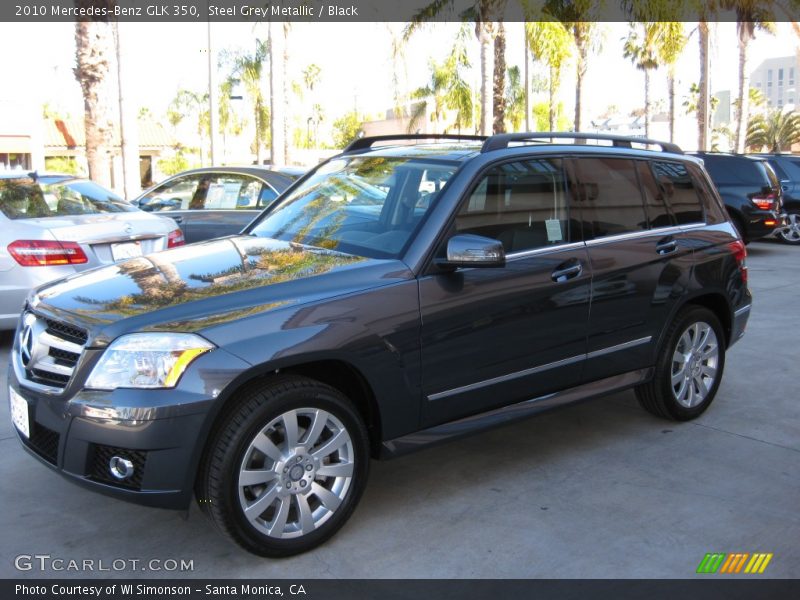 Steel Grey Metallic / Black 2010 Mercedes-Benz GLK 350