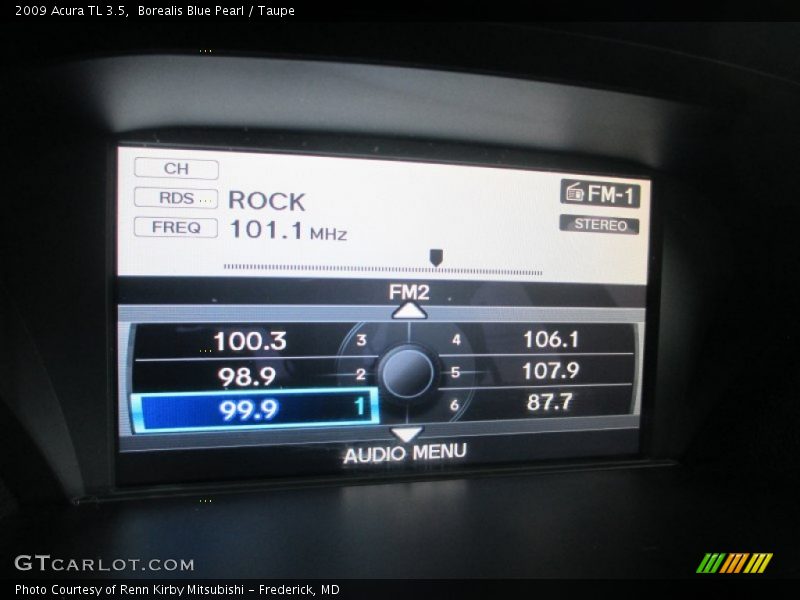 Borealis Blue Pearl / Taupe 2009 Acura TL 3.5