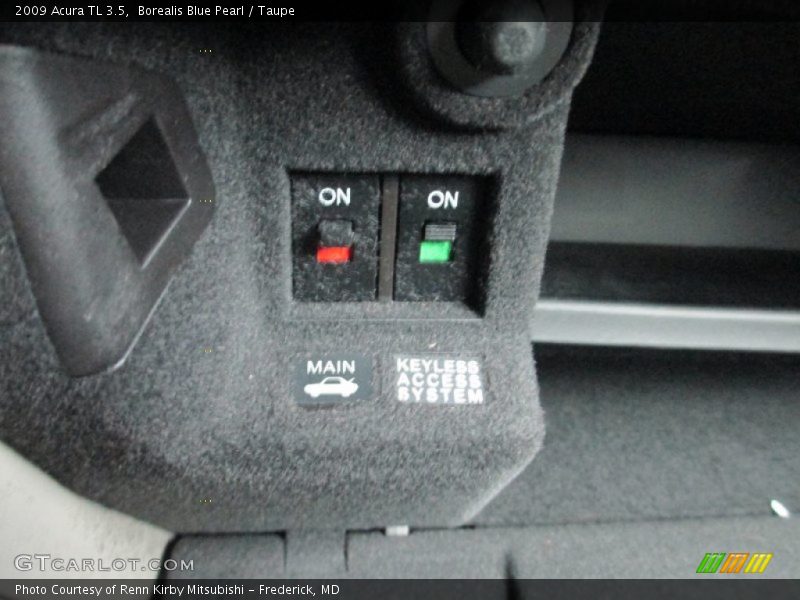 Controls of 2009 TL 3.5