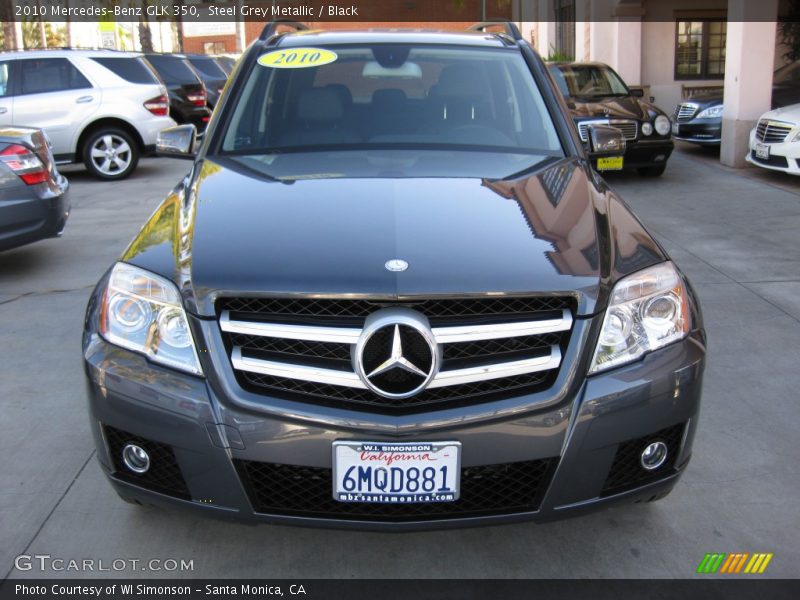 Steel Grey Metallic / Black 2010 Mercedes-Benz GLK 350