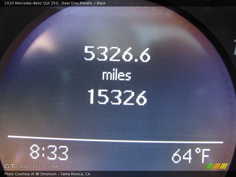 Steel Grey Metallic / Black 2010 Mercedes-Benz GLK 350