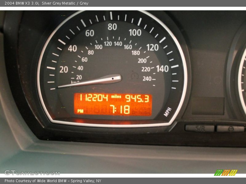 Silver Grey Metallic / Grey 2004 BMW X3 3.0i