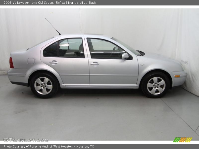Reflex Silver Metallic / Black 2003 Volkswagen Jetta GLS Sedan