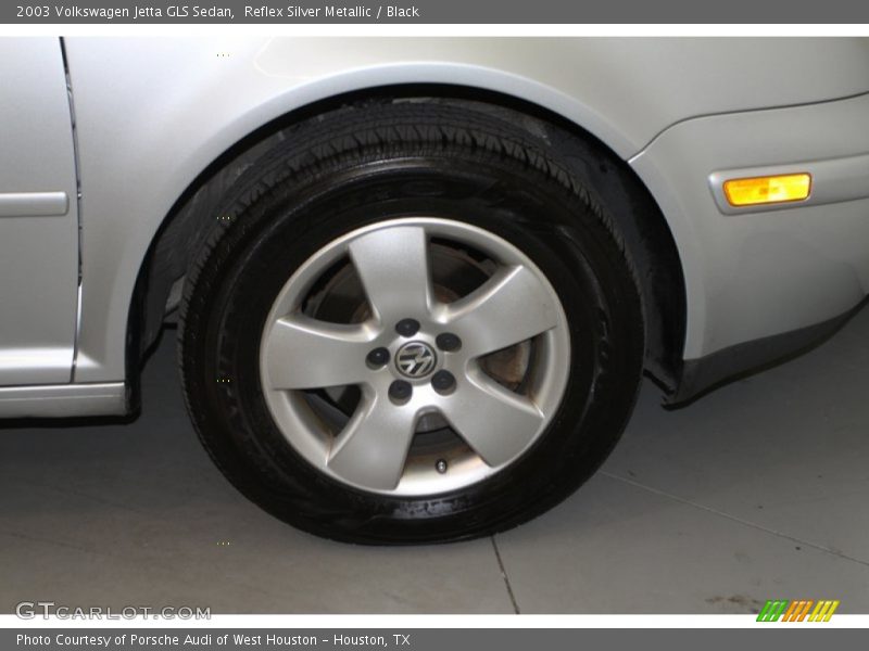 Reflex Silver Metallic / Black 2003 Volkswagen Jetta GLS Sedan