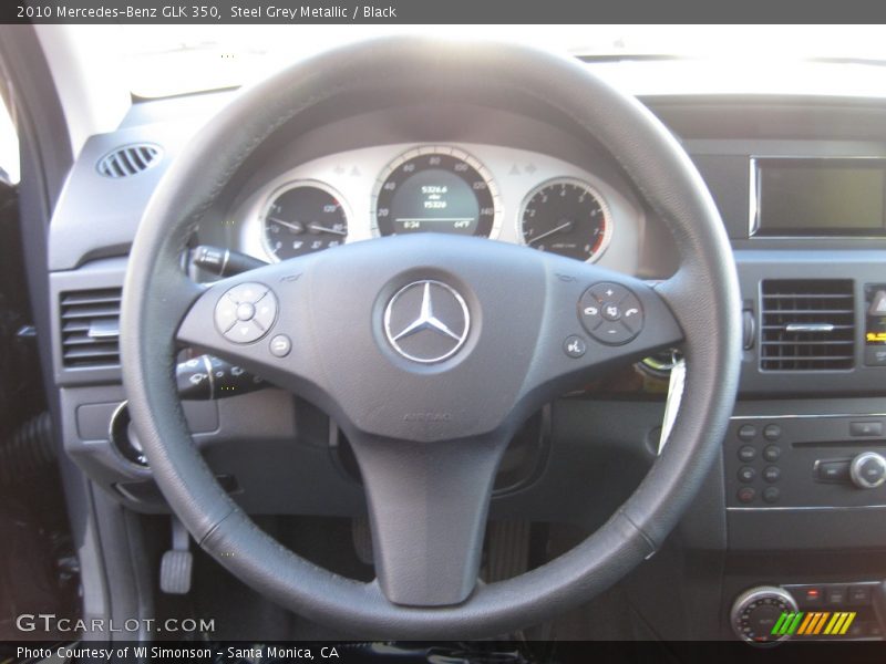 Steel Grey Metallic / Black 2010 Mercedes-Benz GLK 350