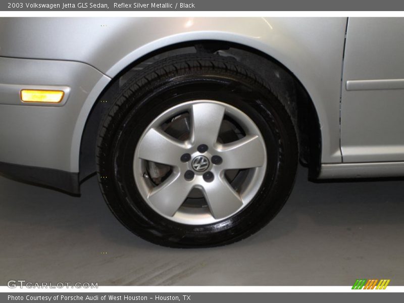 Reflex Silver Metallic / Black 2003 Volkswagen Jetta GLS Sedan