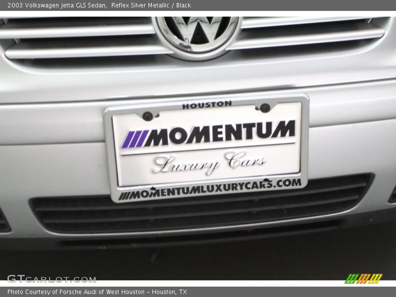 Reflex Silver Metallic / Black 2003 Volkswagen Jetta GLS Sedan